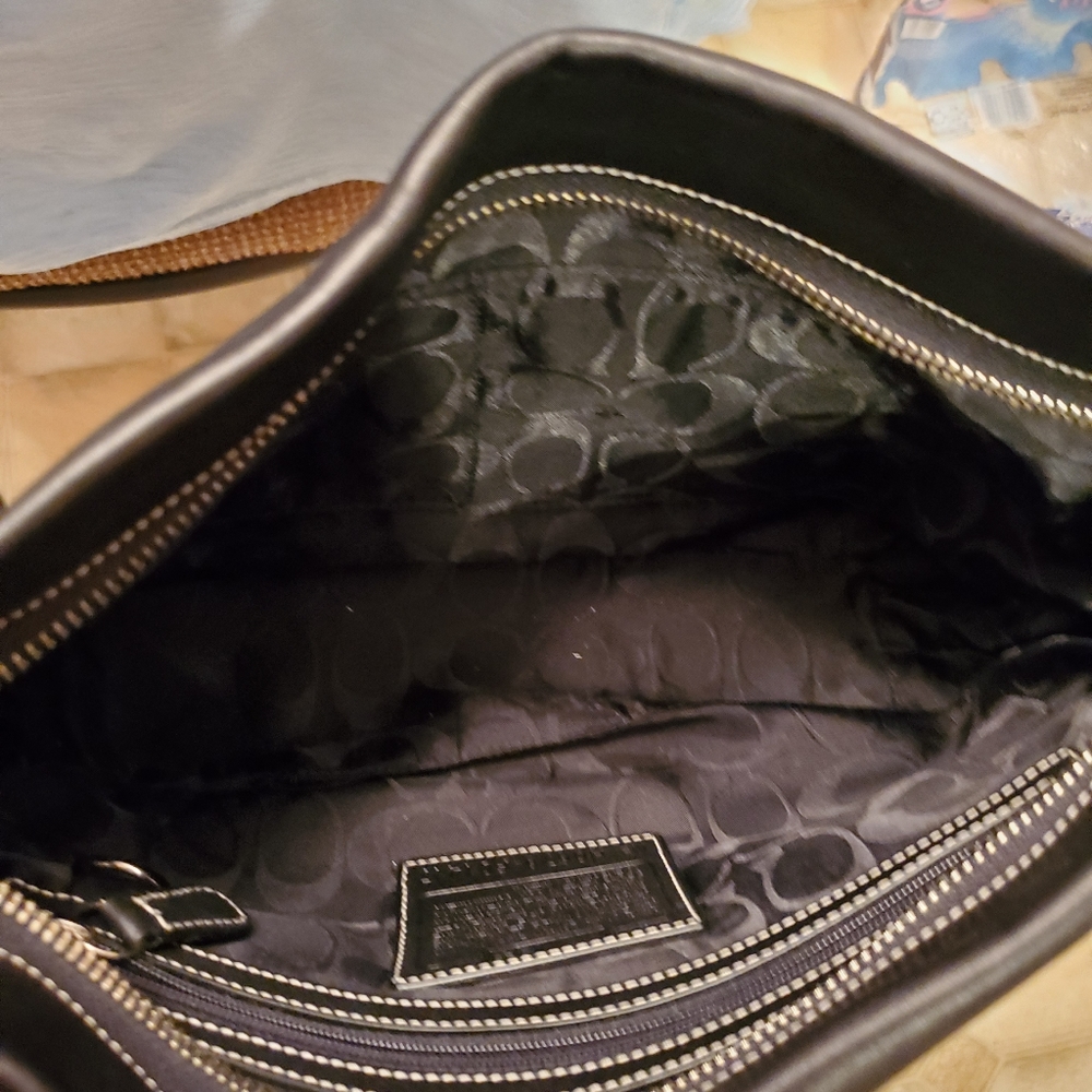 Coach Black Soft Leather Handbag - Picture 6 of 8